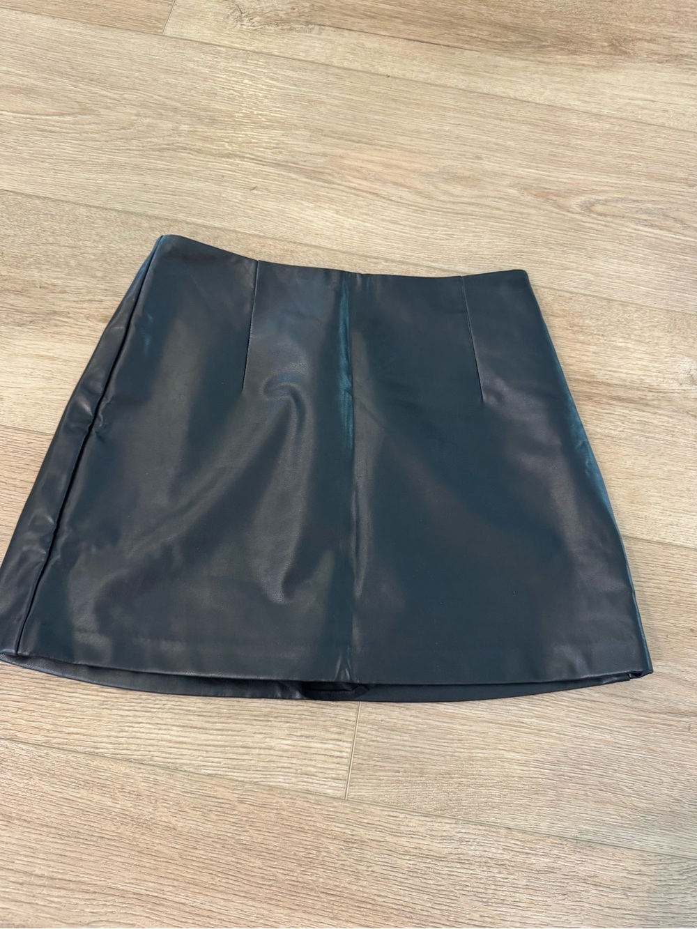 Abercrombie & Fitch Black vegan Leather Mini Skirt